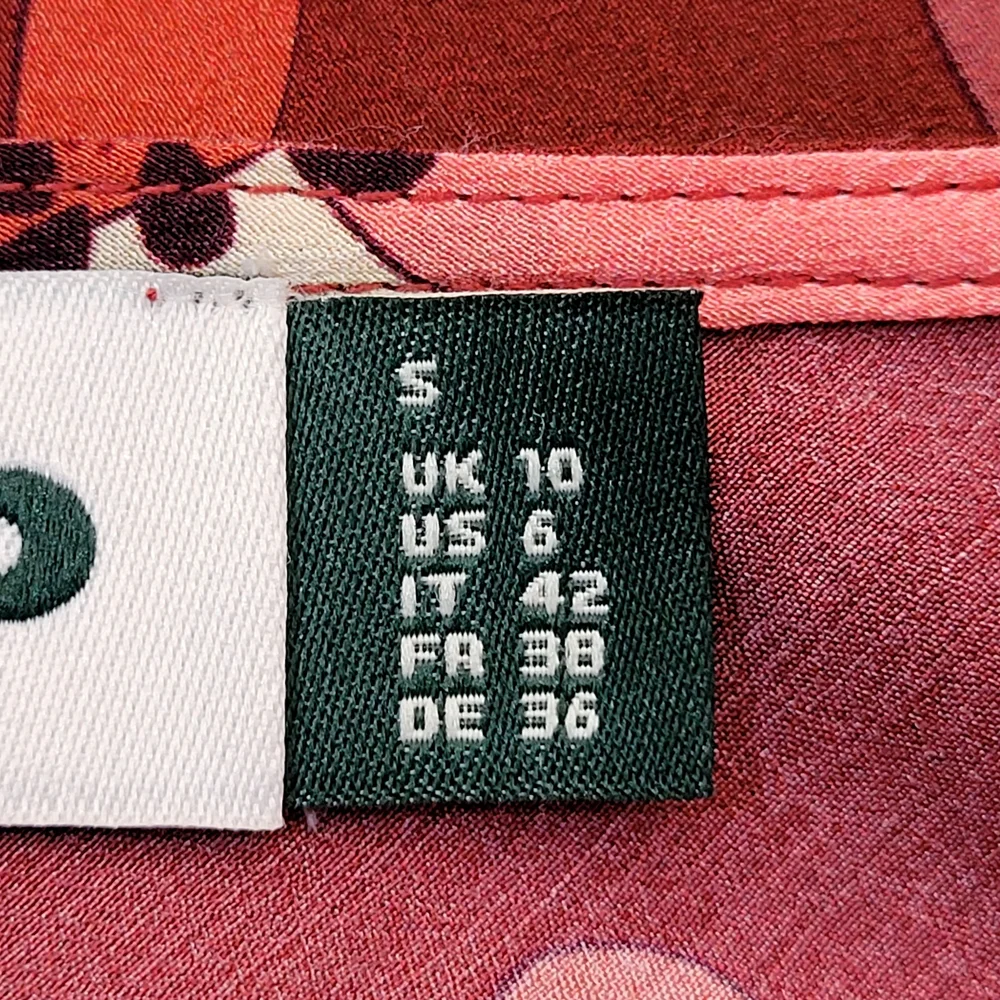 RIXO Ridley Red Pink Retro Floral Print Mini Dress Size 6 - Picture 9 of 12